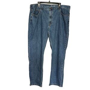 George Regular Fit Medium Blue Denim Jeans Men’s 42x32 100% Cotton 5 Pocket